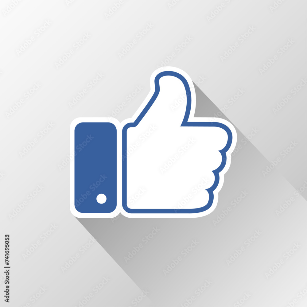 Vector thumb up and thumb down icon that shows the feeling of likes or dislikes on facebook Vector thumb up and thumb down icon that shows the feeling of likes or dislikes on facebook