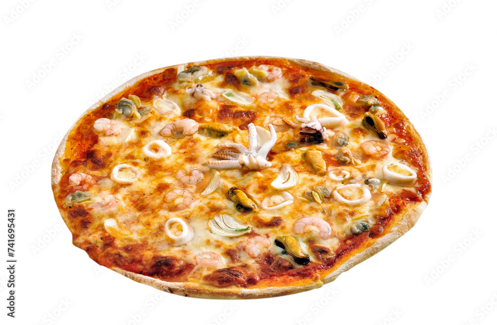 Floating  Pizza seafood