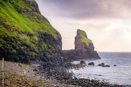 Cliffs in Talisker Bay, Isle of Skye, Scotland