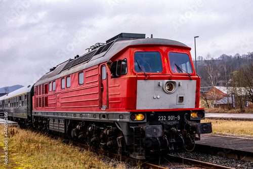Foto Der Sonderzug Winterblitz kurz vor der Einfahrt nach Schmalkalden - Thüringen