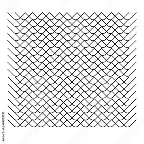 Irregular grid, mesh pattern, abstract monochrome geometric texture photo