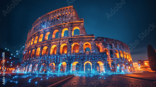 Cyber and blockchain defenses in smart cities blend with ancient strategies from the Colosseum era to counter alien racketeering dolphins guiding survivors