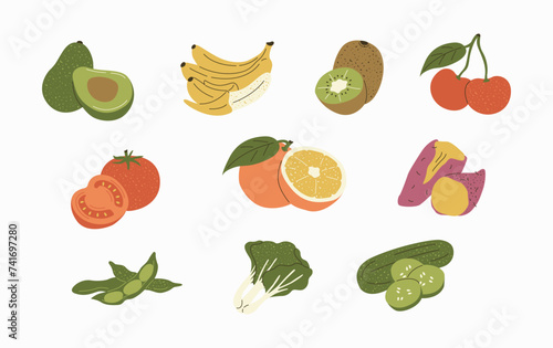 Fototapeta Naklejka Na Ścianę i Meble -  Essential Nutrient Vector Illustration