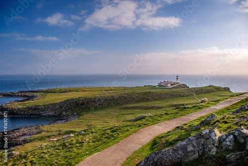 Neits Point with lighthouse