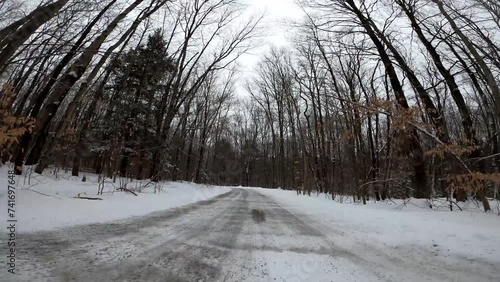 Wallpaper Mural Winter Driving 0016 Snow Dyken Pond Road Grafton Torontodigital.ca