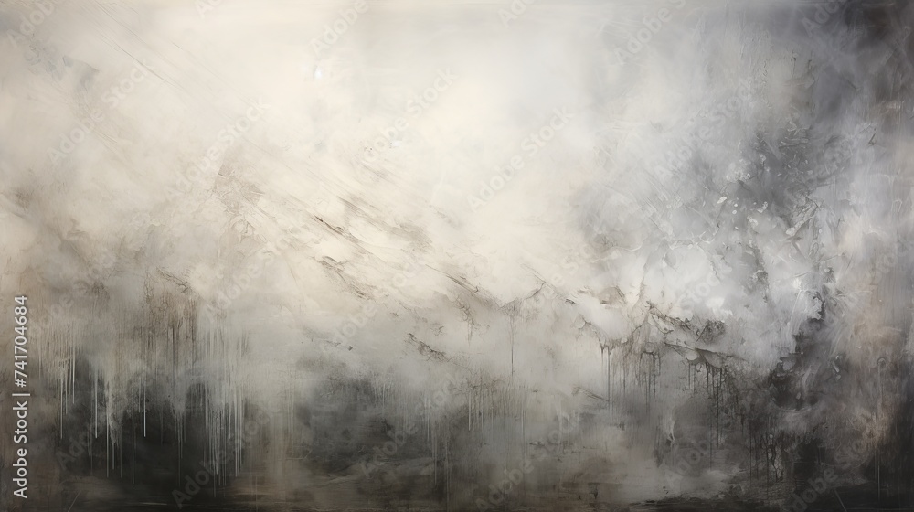 Abstract painting with a light background and dark foreground Abstract painting with a light background and dark foreground