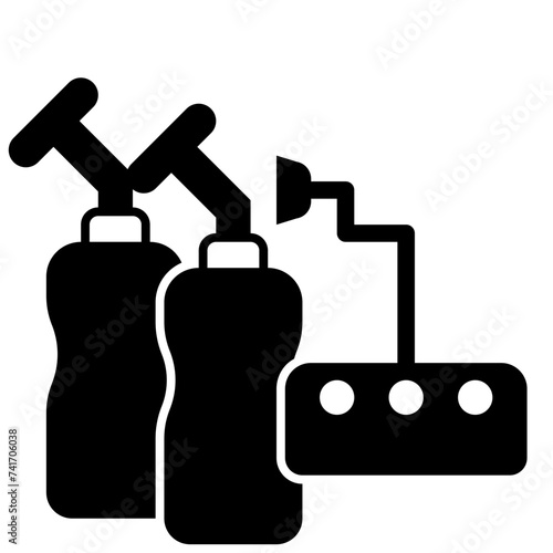 electric breast pump glyph style icons