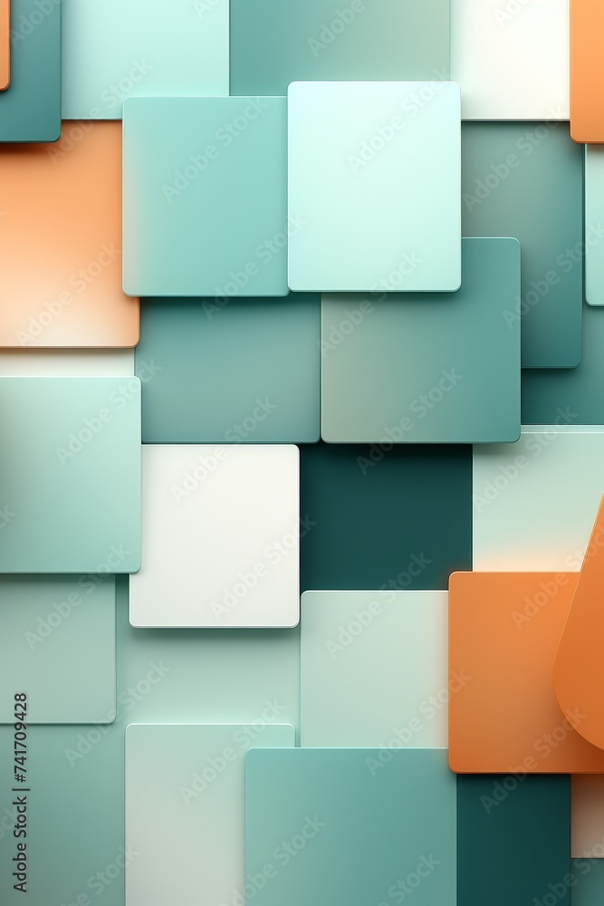 Obraz premium Colorful 3D Rectangles