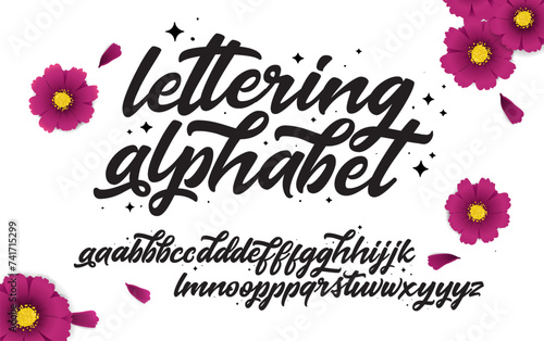 Graffiti font. Alphabet isolated on white. Hand drawn typeface with realistic grunge effect for a logo, cards, invitations, posters, banners. Vector illustration.	