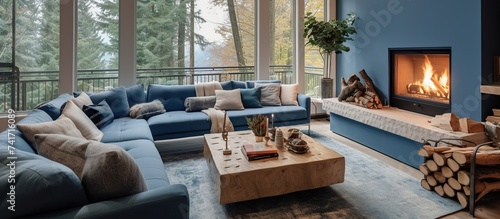 family room to relax with a comfortable sofa