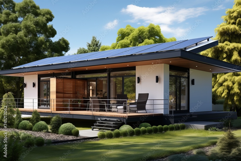 Modern House Design With Solar Panels