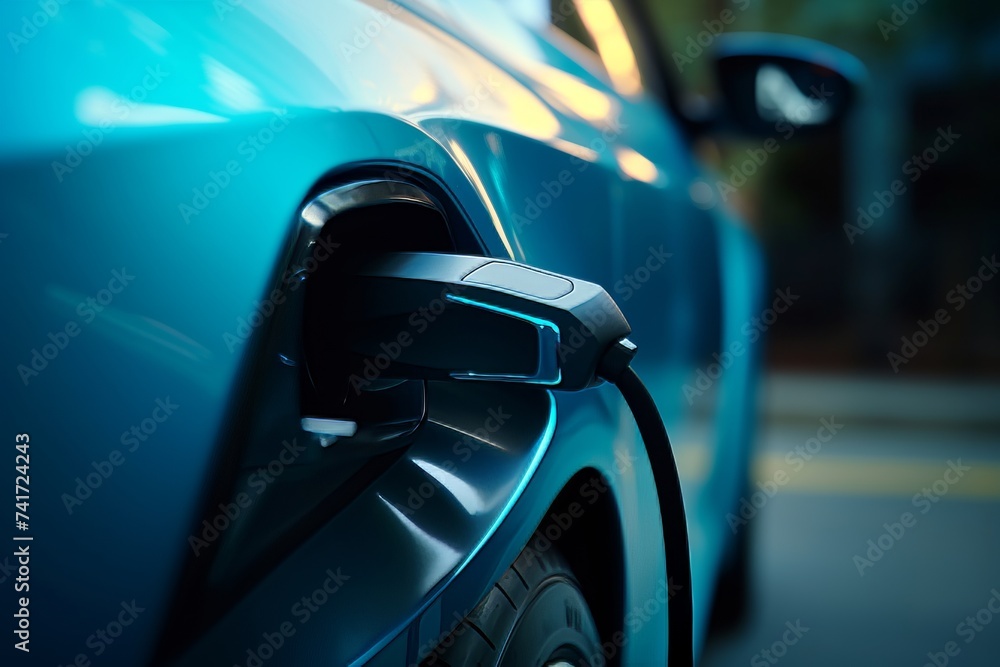 close up of electric car charging, high quality image close up of electric car charging, high quality image