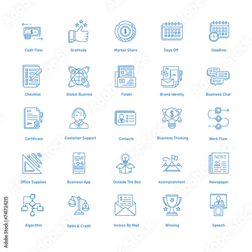 Business Investment Strategy Vector Icon Design Pack