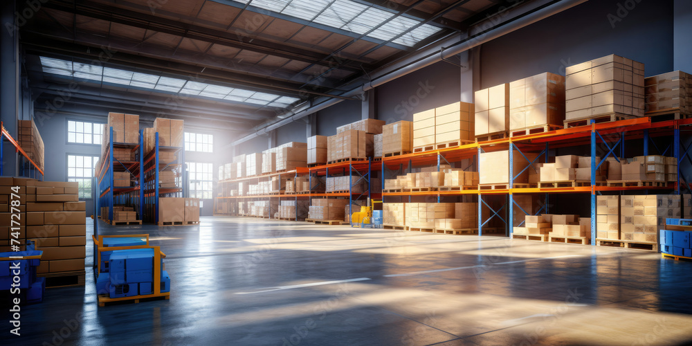 Warehouse Filled With Boxes Warehouse Filled With Boxes
