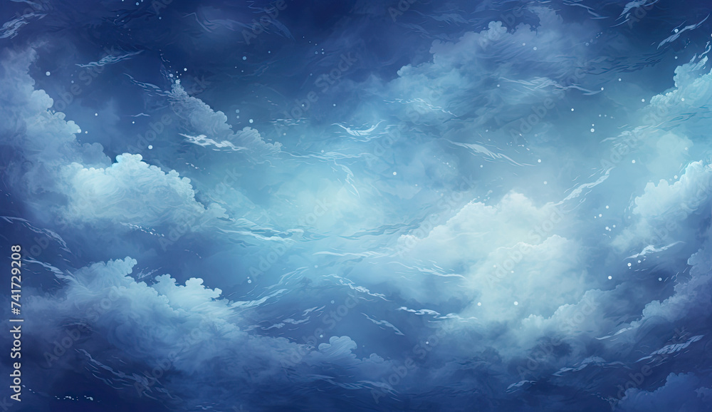 Clouds and Stars in the Sky Painting Clouds and Stars in the Sky Painting