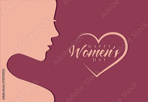 8 march international women's day vector illustration concept, happy women's day, can use for, landing page, template, ui, web, mobile app, poster, banner, flyer © Artist