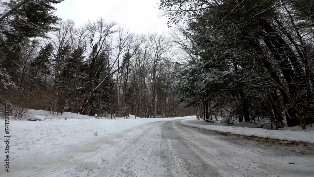 Winter Driving 0023 Snow Dyken Pond Road Grafton Winter Driving 0023 Snow Dyken Pond Road Grafton