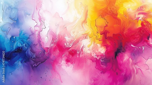 Whimsical Watercolor Symphony: A Kaleidoscope of Expressive Hues.