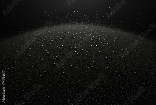 Black Background Covered in Water Droplets