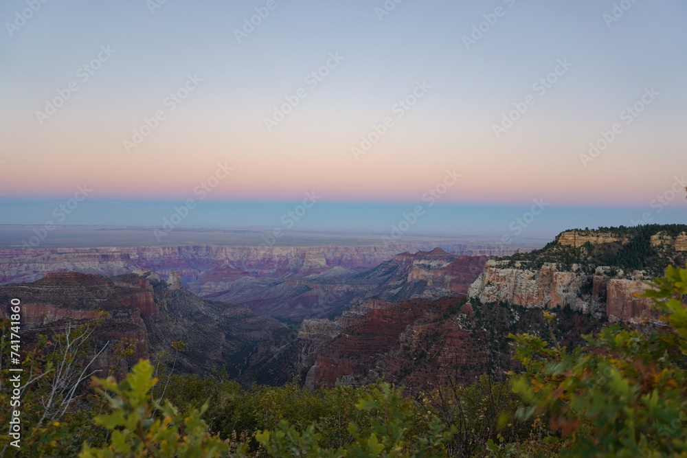 Sunset over Grand Canyon National Park