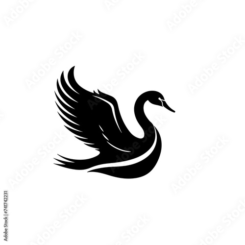 Fototapeta Naklejka Na Ścianę i Meble -  Flying Swan