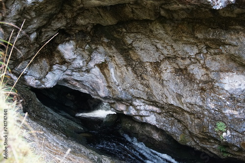  Cnoc nan Uamh Waterslide and Pothole Entrance, Inchnadamph, Loch Assynt, Sutherland, North West Scotland, UK photo