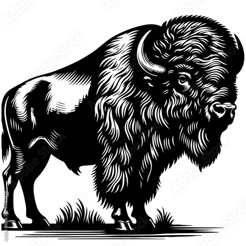 Bison Vector Logo Art
