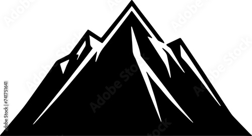 Mountain icon isolated on white background