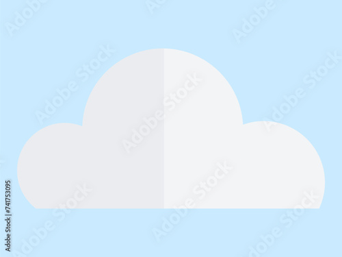 Cloud vector illustration. Fluffy clouds decorate heavens, contributing to ever-changing cloudscape Atmospheric variations manifest in form natural and dynamic cloud formations