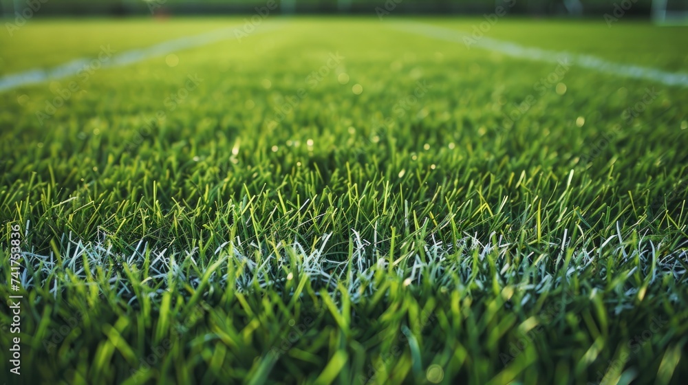 Fresh green grass for football sport, football field, soccer field, team sport texture. soccer field for banner design Fresh green grass for football sport, football field, soccer field, team sport texture. soccer field for banner design