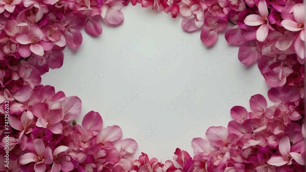 Obraz premium Floral border background