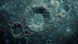 Moon's Surface: A Top-Down Glimpse of Barren Grandeur.
