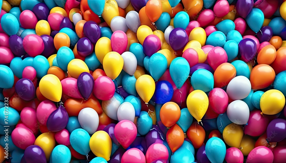 colorful balloons in the air, colorful balloons background, colored balloon wallpaper, happy background