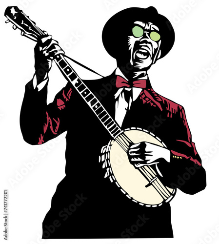 banjo blues musician