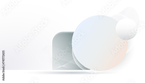 A minimalistic abstract background, geometric shapes with ample white space. Colorful halftone gradients, Cool gradients. Future geometric patterns. Vector Eps10.