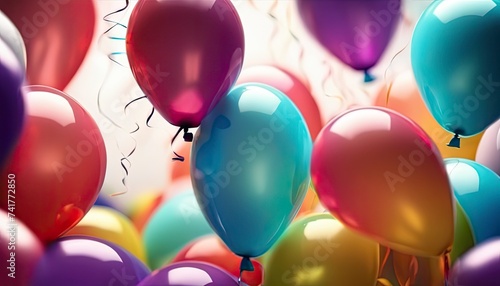 colorful balloons in the air, colorful balloons background, colored balloon wallpaper, happy background