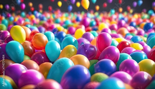 colorful balloons in the air, colorful balloons background, colored balloon wallpaper, happy background