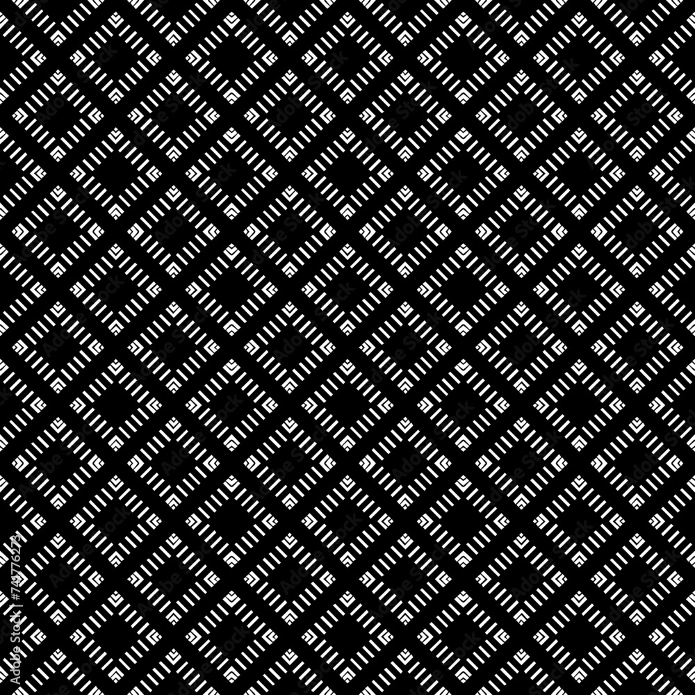 Black and white seamless abstract pattern. Background and backdrop. Grayscale ornamental design. Mosaic ornaments. Vector graphic illustration. EPS10. Black and white seamless abstract pattern. Background and backdrop. Grayscale ornamental design. Mosaic ornaments. Vector graphic illustration. EPS10.