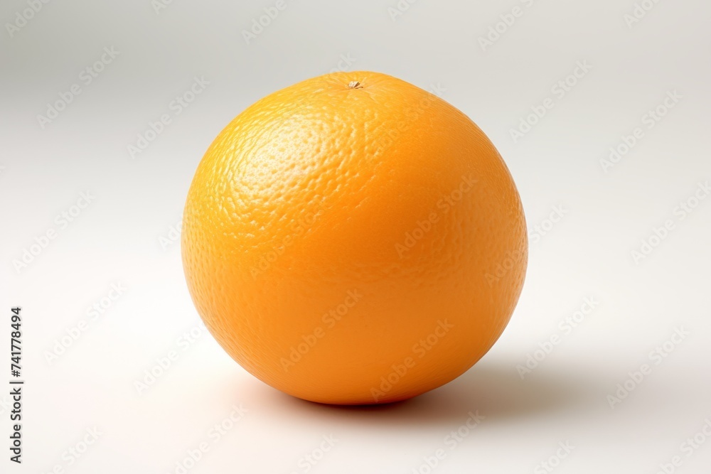 An orange on a white background An orange on a white background