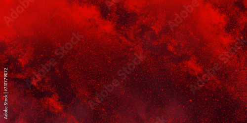Red grunge scratches texture with glitter space, dots, stars. Rich background texture. Background with space. Texture of paint. Old rock or stone wall crack surface.