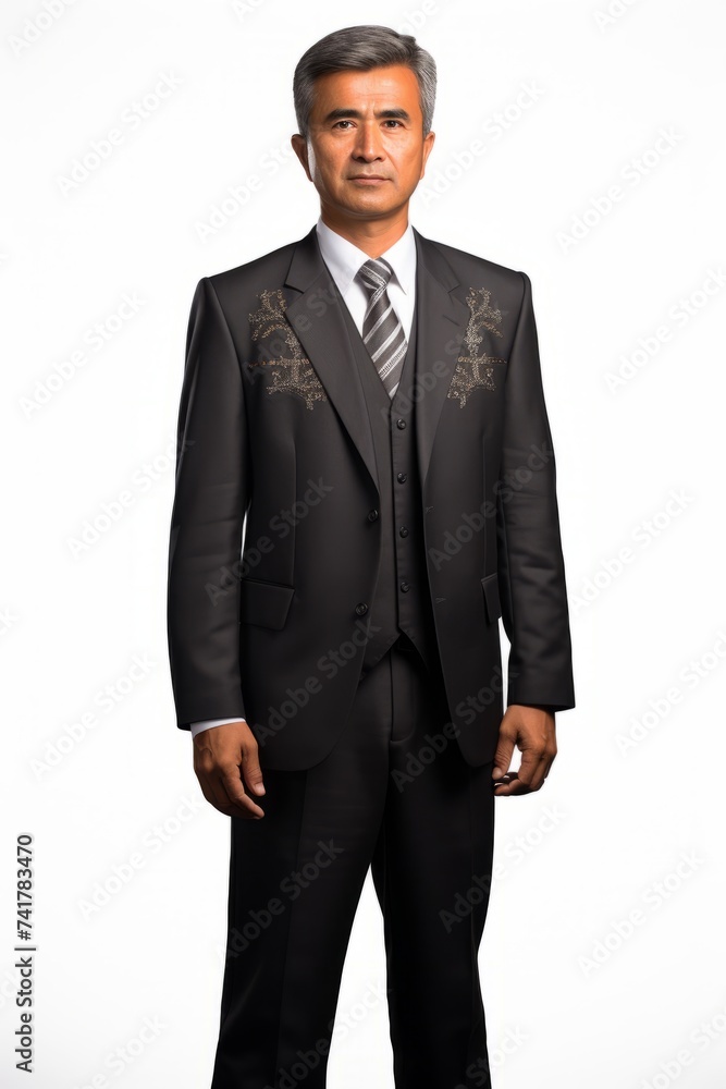 Kyrgyz man in national suit