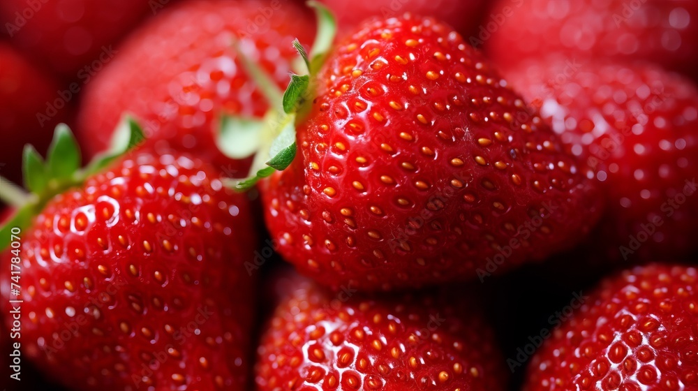Ripe red strawberries Ripe red strawberries