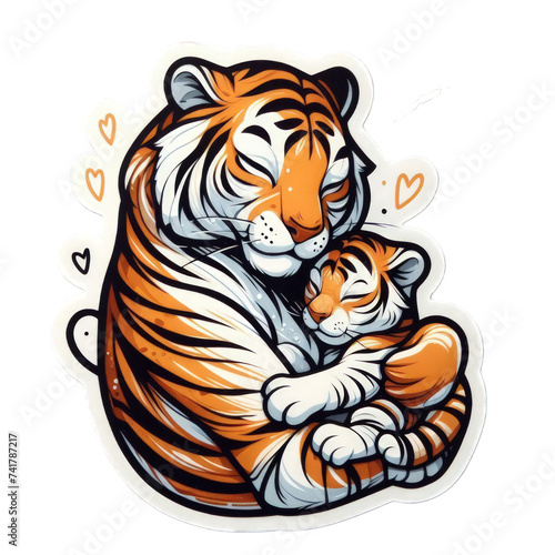 mother tiger with her cub Mother's Day