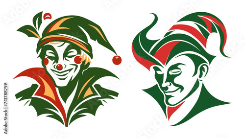 Dutch carnaval logo, green and red