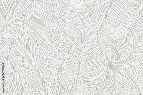 Hand drawn pattern with decorative floral ornament. Stylized colorful branches. Summer spring background, nature collection. Vector illustration.