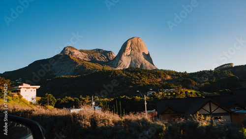 Canvas Print A beautiful photo of Pedra Azul, or Pedra do Lagarto in Domingos Martins in the state of Espirito Santo, Brazil