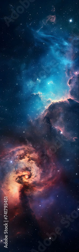 Galactic Dreamscape  A Stellar Tapestry  vertical wallpaper  space wallpaper  galaxy background  vertical space illustration