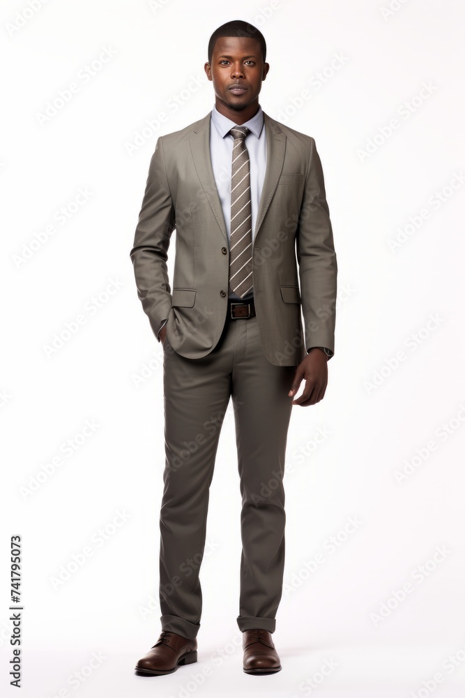 Studio portrait of a young African American businessman Studio portrait of a young African American businessman