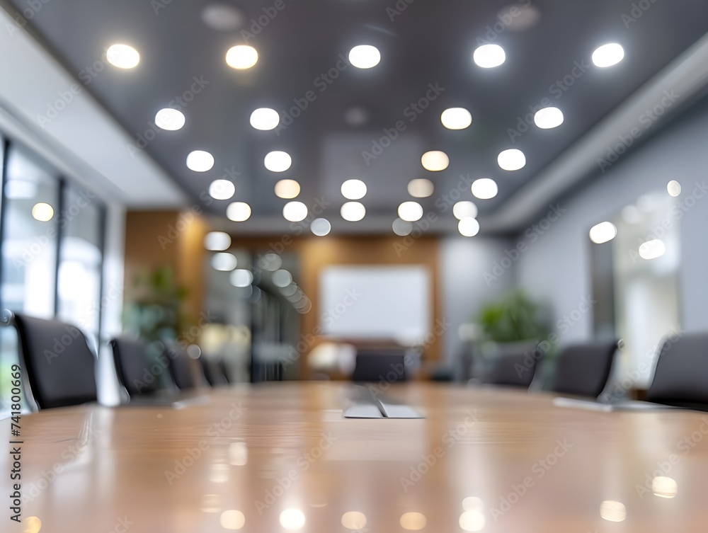 Blurred Office meeting room and soft of people meeting at table Blurred Office meeting room and soft of people meeting at table