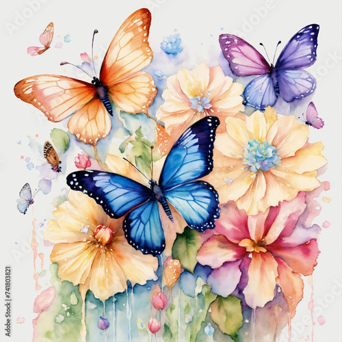 butterflies and flowers © Usman